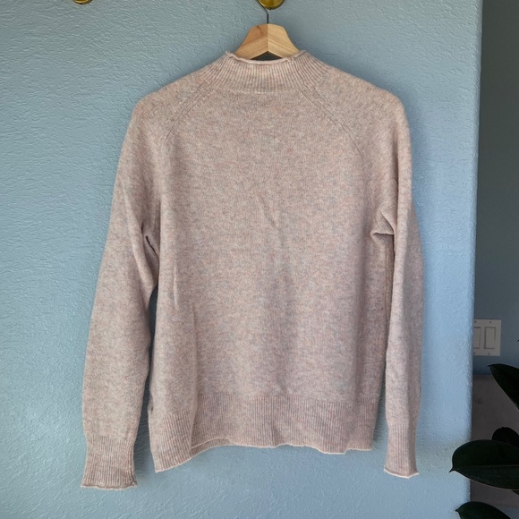 JCREW Rollneck Sweater in Supersoft Yarn, Ivory Rainbow, Size S - Picture 4 of 9